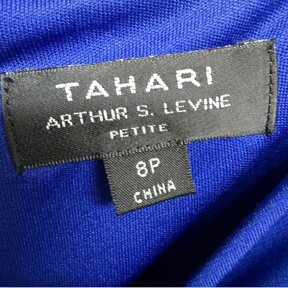 Tahari Royal Blue 3/4 Sleeve Dress - Picture 3 of 7